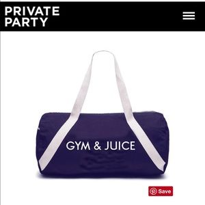 Private Party Gym and Juice Bag
